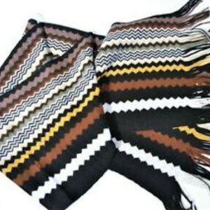 Scarf; Missoni For Target Scarf Wool Blend; fringe